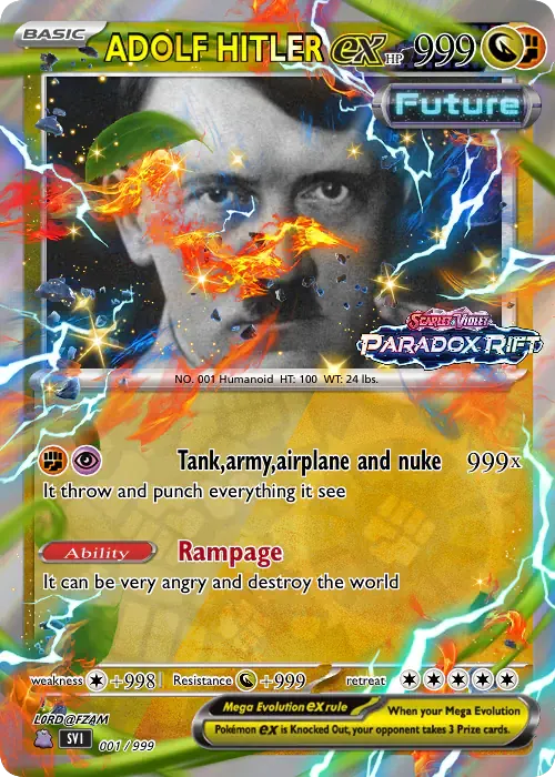 adolf hitler pokemon card Postcards to Hitler: A German Jew's Defiance in a Time of Terror: Neuburger, Bruce: 9781685900540 Books ADOLF HITLER | Poke Card