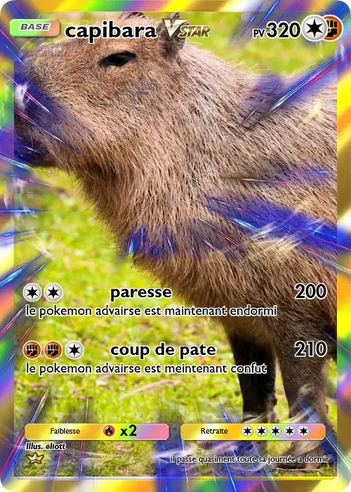 capybara pokemon card Capybarello Cocosini