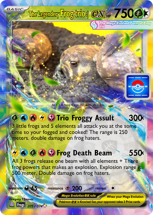 Frog trio | Poke Card Generator Frog trio | Poke Card Generator