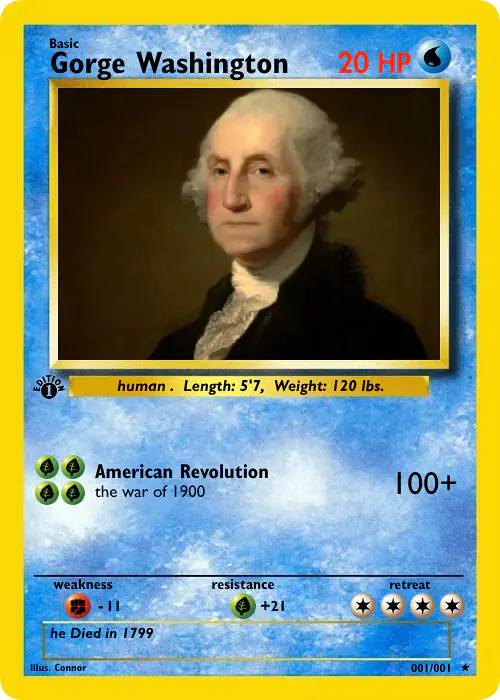 george washington pokemon card Pokémon TCG Scarlet & Violet