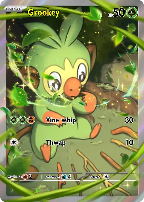 grookey pokemon card 01/24 - Special Evolves from null Type Slab: Pokemon: Grookey: Pokemon Pocket