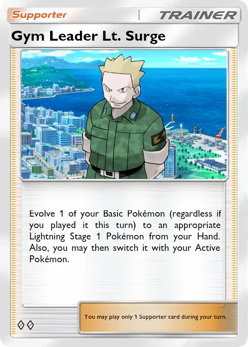 Card Gym Leader Lt. Surge