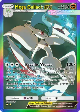 shiny gallade pokemon card - (84/162) - XY Breakthrough Colorless Retreat Cost Pokemon Trading Card Game XY