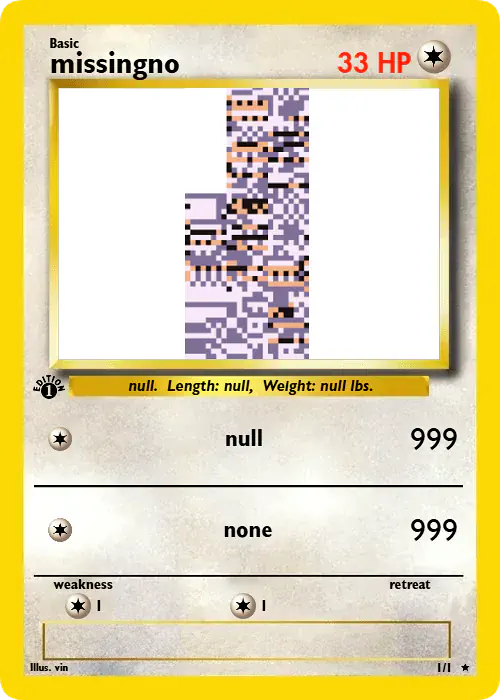 Card missingno