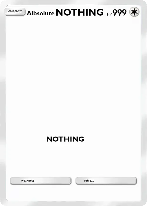 Card NOTHING