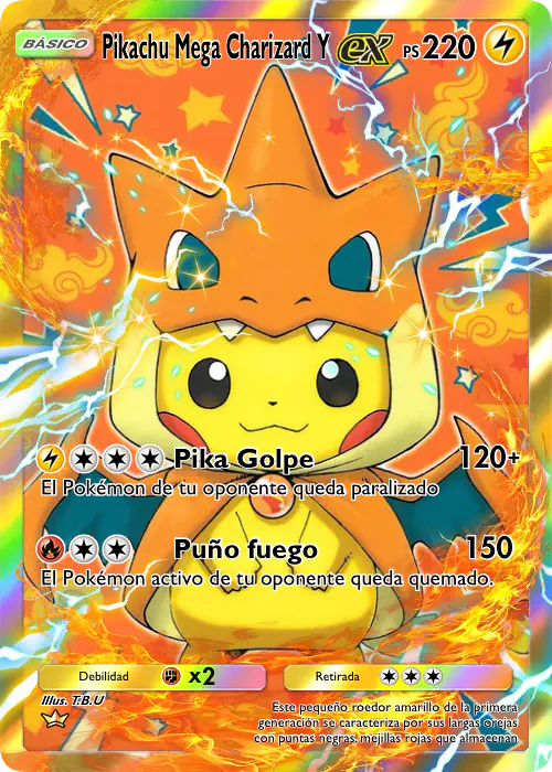 Card Pikachu Mega Charizard Y