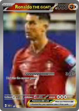 ronaldo pokemon card Cristiano Ronaldo GX Pokemon Card,